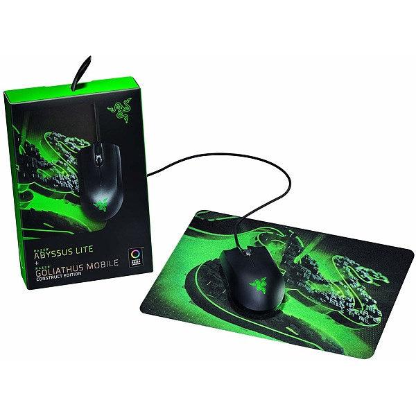 RAZER ABYSSUS LITE & RAZER GOLIATHUS MOBILE CONSTRUCT EDITION MOUSE AND MOUSE MAT BUNDLE - DataBlitz