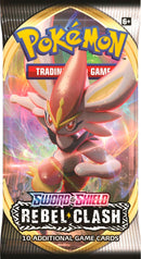 POKEMON TRADING CARD GAME SS2 SWORD & SHIELD REBEL CLASH BOOSTER - DataBlitz