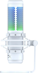 HyperX Quadcast S Wired Multi-Pattern USB Electret Condenser Microphone For PC/MAC/PS5/PS4 (White) - DataBlitz