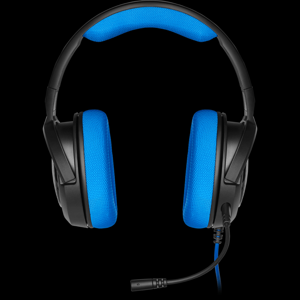 CORSAIR HS35 STEREO GAMING HEADSET (BLUE) - DataBlitz