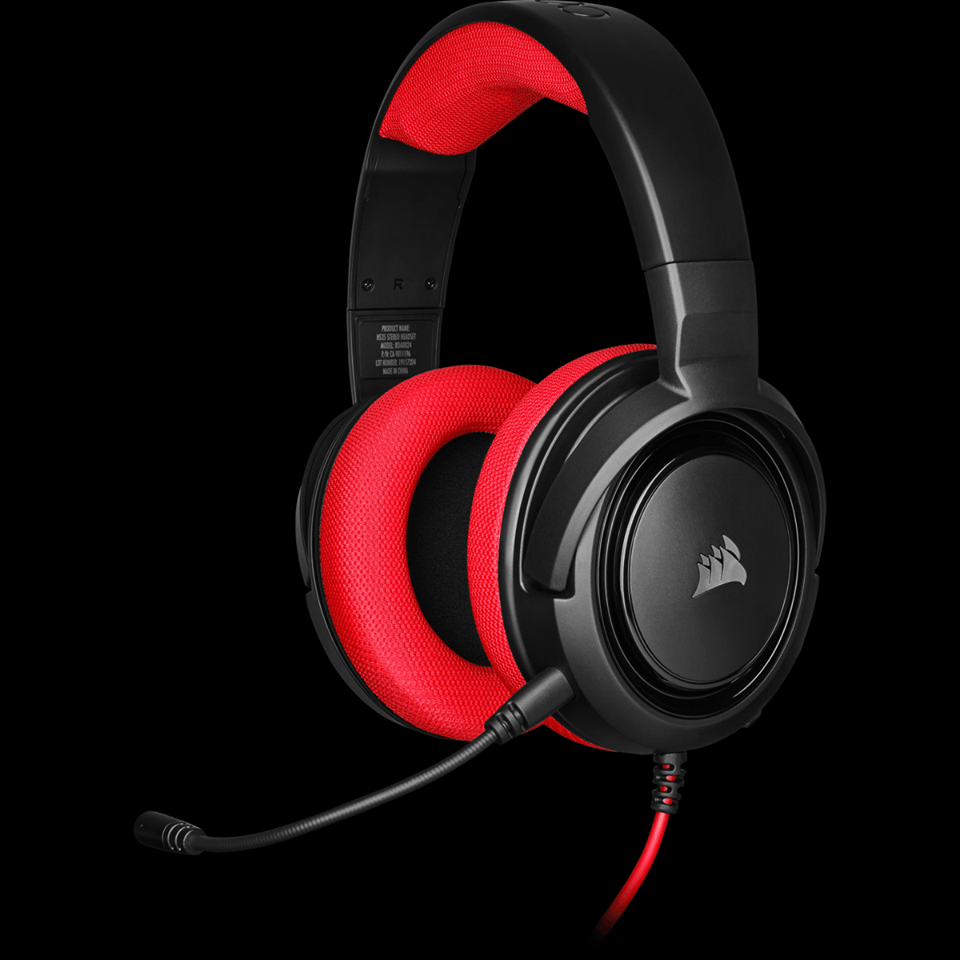CORSAIR HS35 STEREO GAMING HEADSET (RED) - DataBlitz