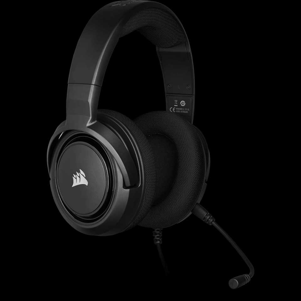 CORSAIR HS35 STEREO GAMING HEADSET (CARBON) - DataBlitz