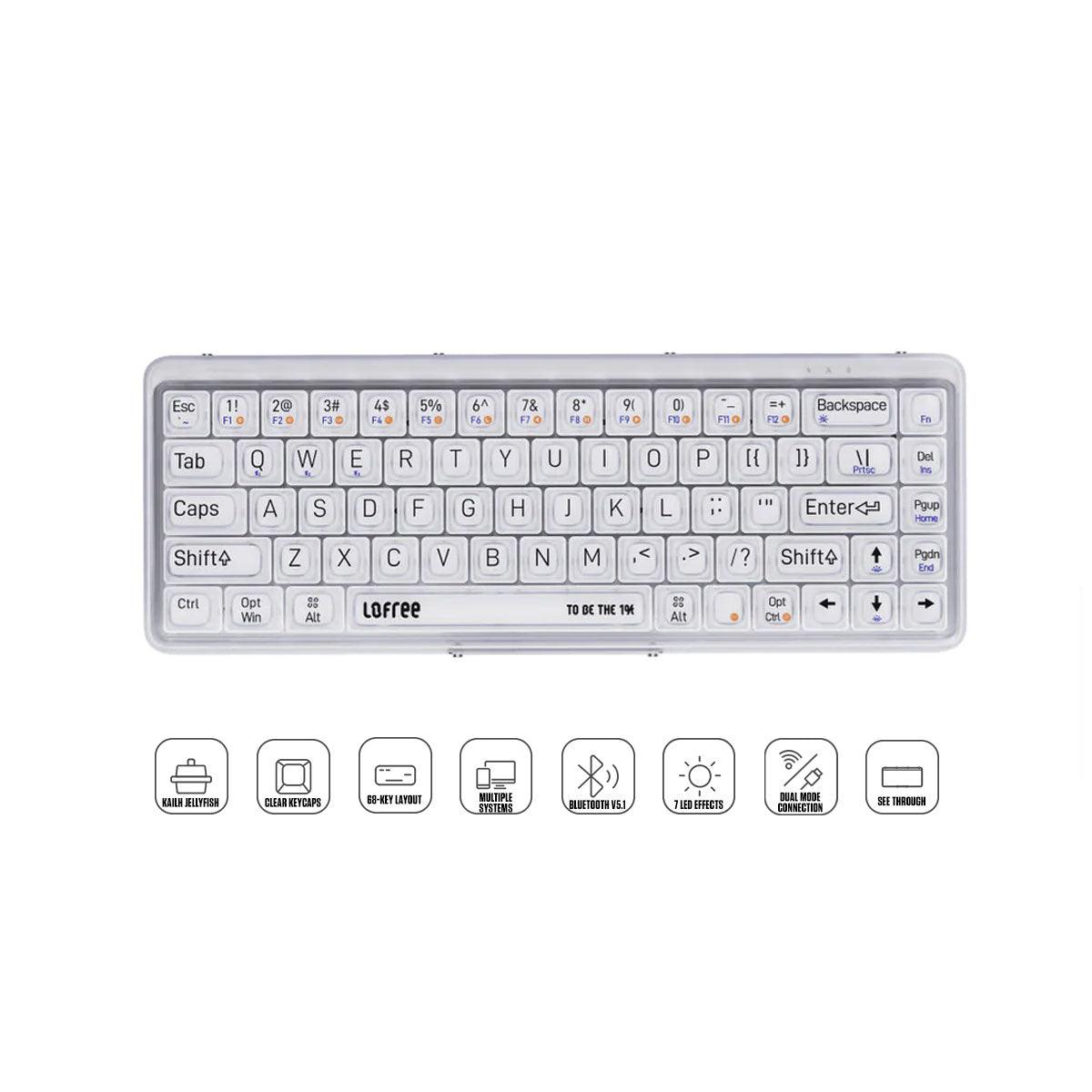 Lofree 1% Fresnel Dual-Mode Mechanical Keyboard (Misty) - DataBlitz