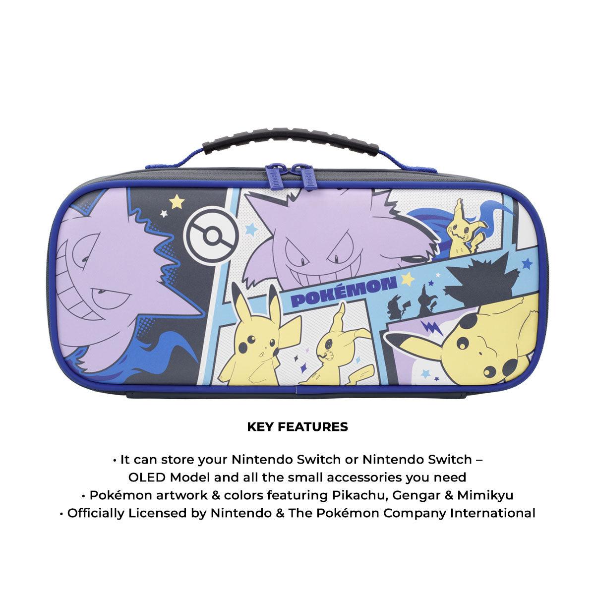 NSW HORI Cargo Pouch Compact Pikachu & Gengar With Mimikyu Nintendo Switch / Nintendo Switch OLED Model (NSW-412A) - DataBlitz