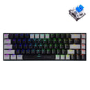 E-YOOSO Z-686 RGB 68 Keys Hot Swappable Mechanical Keyboard Black/Gray (Blue Switch) - DataBlitz