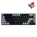 E-YOOSO Z-686 RGB 68 Keys Hot Swappable Mechanical Keyboard Black/Gray (Red Switch) - DataBlitz
