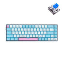 E-YOOSO Z-686 Single Light 68 Keys Hot Swappable Mechanical Keyboard White/Blue (Blue Switch) - DataBlitz