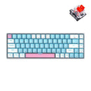 E-YOOSO Z-686 Single Light 68 Keys Hot Swappable Mechanical Keyboard Blue/White (Red Switch) - DataBlitz