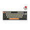 E-YOOSO Z-11 Single Light RGB 61 Keys Hot Swappable Mechanical Keyboard Gray/Black (Red Switch) - DataBlitz