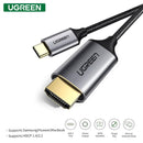 UGREEN USB-C To HDMI Cable 1.5M (Gray Black) (MM142/50570) - DataBlitz