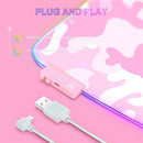 Onikuma G5 RGB Glowing Mouse Pad 800X300X4MM (MP005) (Pink) - DataBlitz