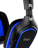 IPEGA GAMING HEADSET FOR P4 SERIES/X-ONE SERIES/N-SWITCH/N-SWITCH LITE/MOBILE/TABLETS/PC (BLUE) (PG-R006B) - DataBlitz