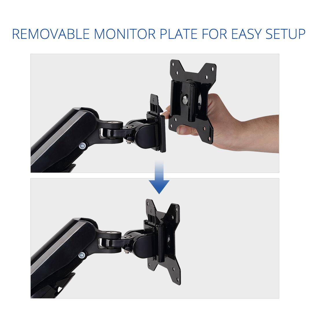 FLEXISPOT SINGLE DESKTOP MONITOR MOUNT 10-27 INCHES (F7B) - DataBlitz