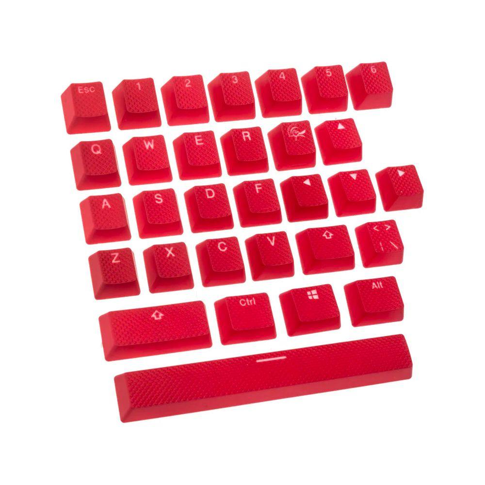 DUCKY 31-KEY PBT SEAMLESS RUBBER RED KEYCAP SET (DKSA31-USRDRNNO1) - DataBlitz