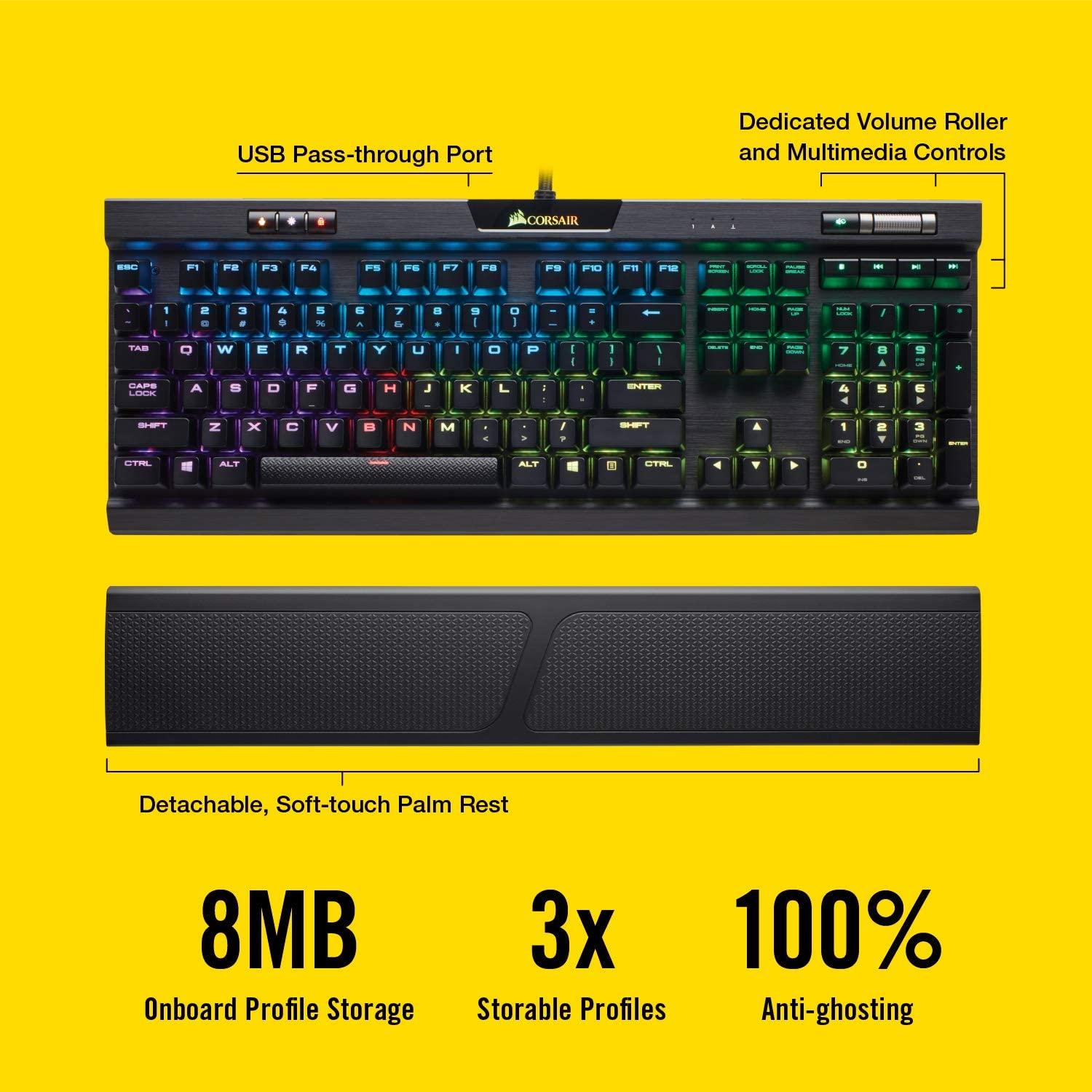 CORSAIR K70 RGB MK.2 RAPIDFIRE MECHANICAL GAMING KEYBOARD (CHERRY MX SPEED) - DataBlitz