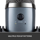 LOGITECH BLUE YETI NANO PREMIUM USB MIC FOR RECORDING AND STREAMING (SHADOW GREY) - DataBlitz