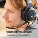 CORSAIR HS60 PRO SURROUND STEREO GAMING HEADSET WITH 7.1 SURROUND SOUND YELLOW (PC/XB1/PS4/NSW/MOBILE) - DataBlitz
