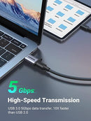UGREEN USB 3.0 to USB-C M/F Adapter (Gray) - DataBlitz