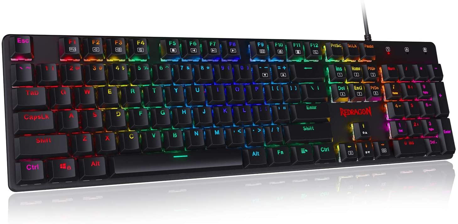 REDRAGON SHRAPNEL RGB MECHANICAL GAMING KEYBOARD (BROWN) (K589BR) - DataBlitz