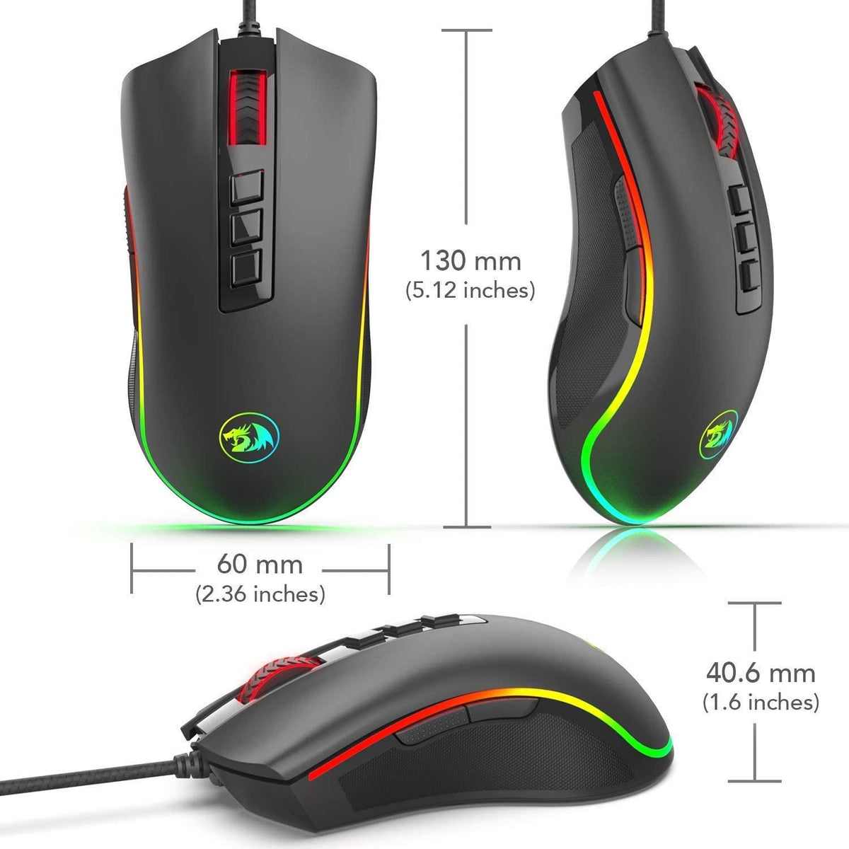 REDRAGON COBRA GAMING MOUSE (M711) - DataBlitz