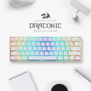 REDRAGON DRACONIC WIRELESS RGB MECHANICAL KEYBOARD (WHITE) (DUST-PROOF BROWN) (K530W-RGB) - DataBlitz