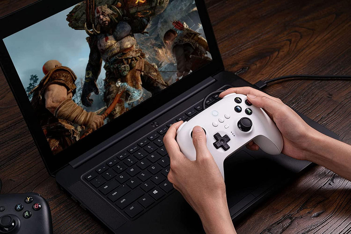 8BITDO Ultimate Wired Controller For (Switch/Windows/Android (White Edition) (82CA01) - DataBlitz