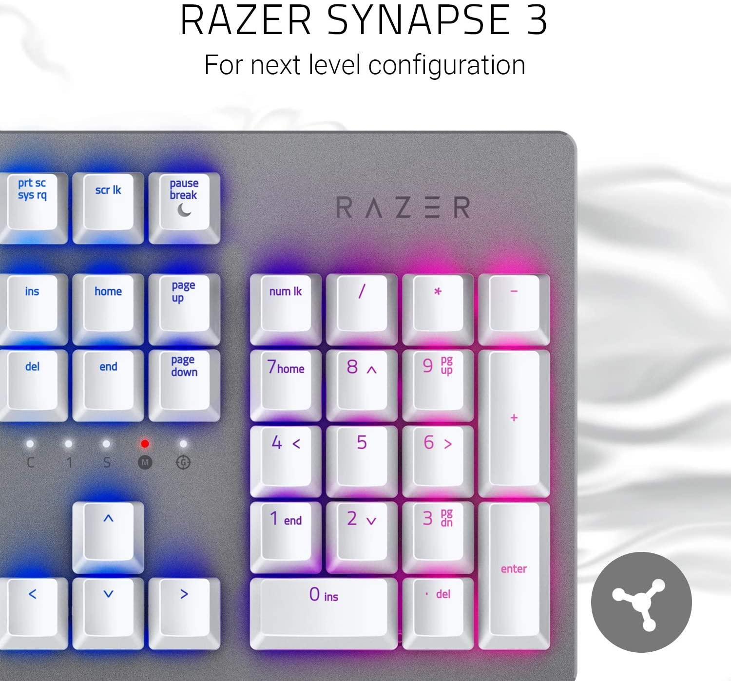 RAZER HUNTSMAN OPTO-MECHANICAL GAMING KEYBOARD (LIGHT &CLICKY) (MERCURY) - DataBlitz