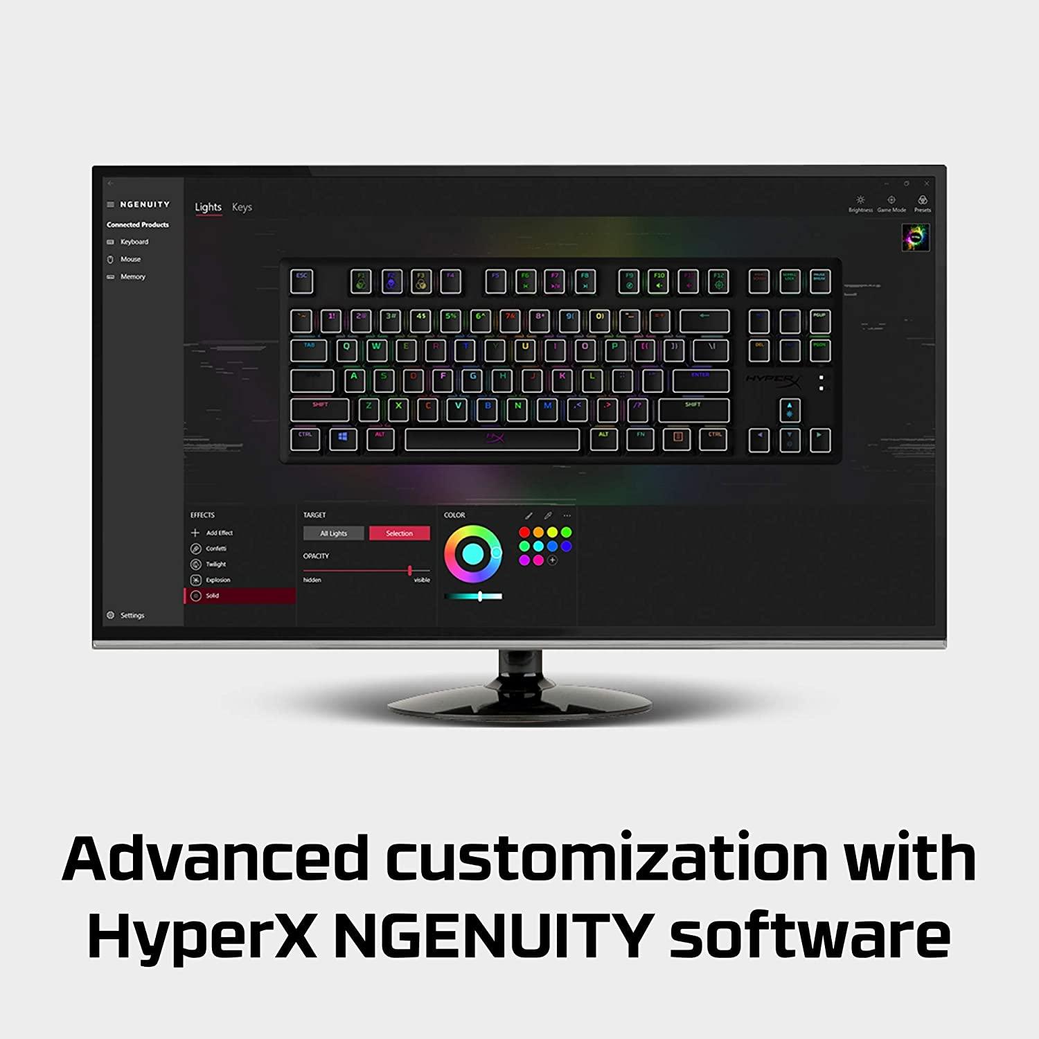 HyperX Alloy Origins Core RGB Mechanical Gaming Keyboard (Aqua Switch Tactile) For PC/PS4/XB1