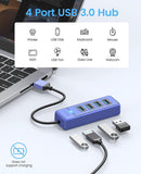 Orico 4-Port USB 3.0 Hub (Blue) (PW4U-U3-015-BL-EP) - DataBlitz