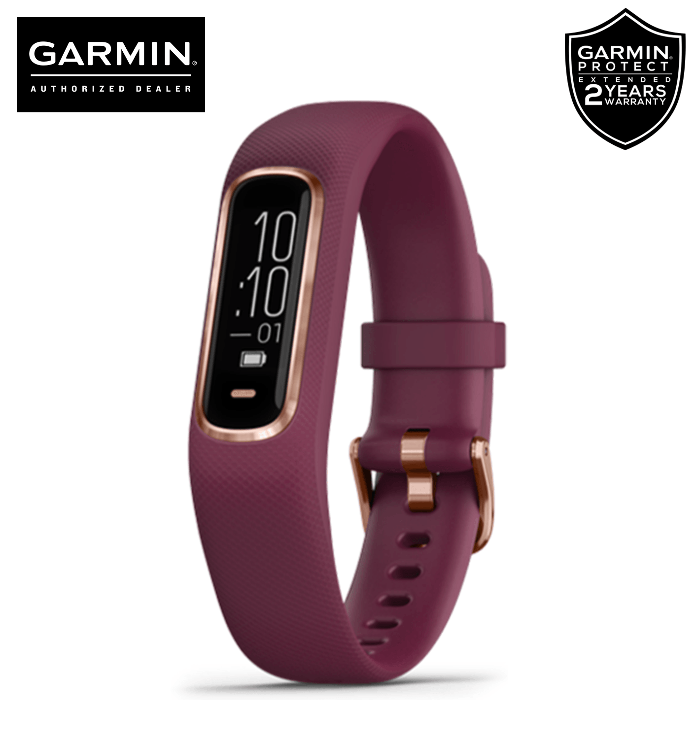 DATABLITZ ECOMMERCE GARMIN VIVOSMART 4 SMARTWATCH MERLOT ROSE GOLD 010 01995 81