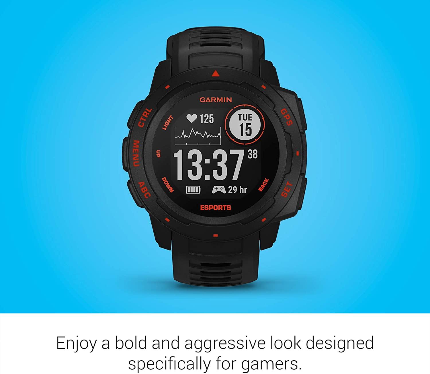 GARMIN INSTINCT ESPORTS EDITION SMARTWATCH (BLACK LAVA) (010-02064-78) - DataBlitz