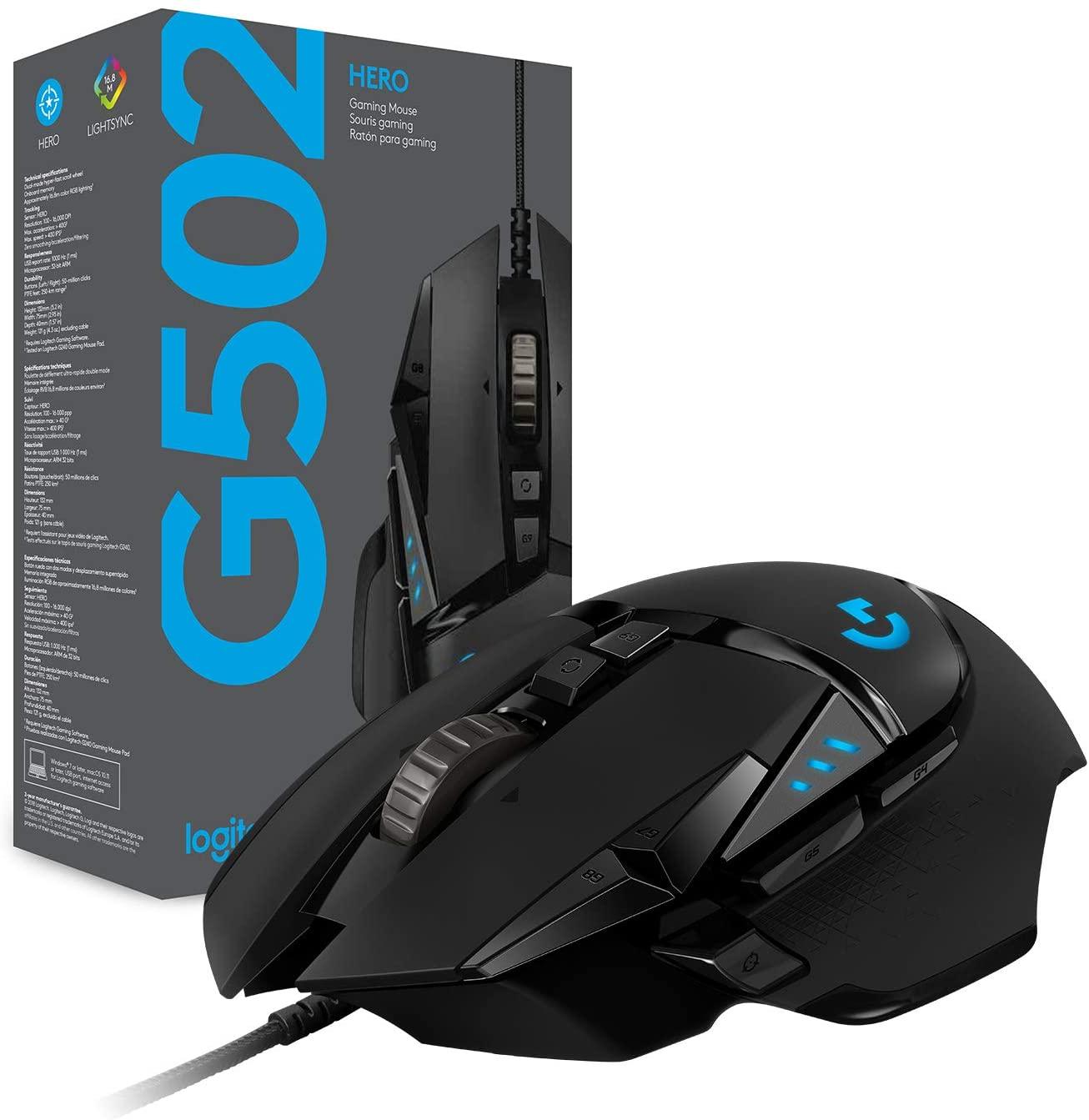 LOGITECH G502 HERO HIGH PERFORMANCE GAMING MOUSE - DataBlitz