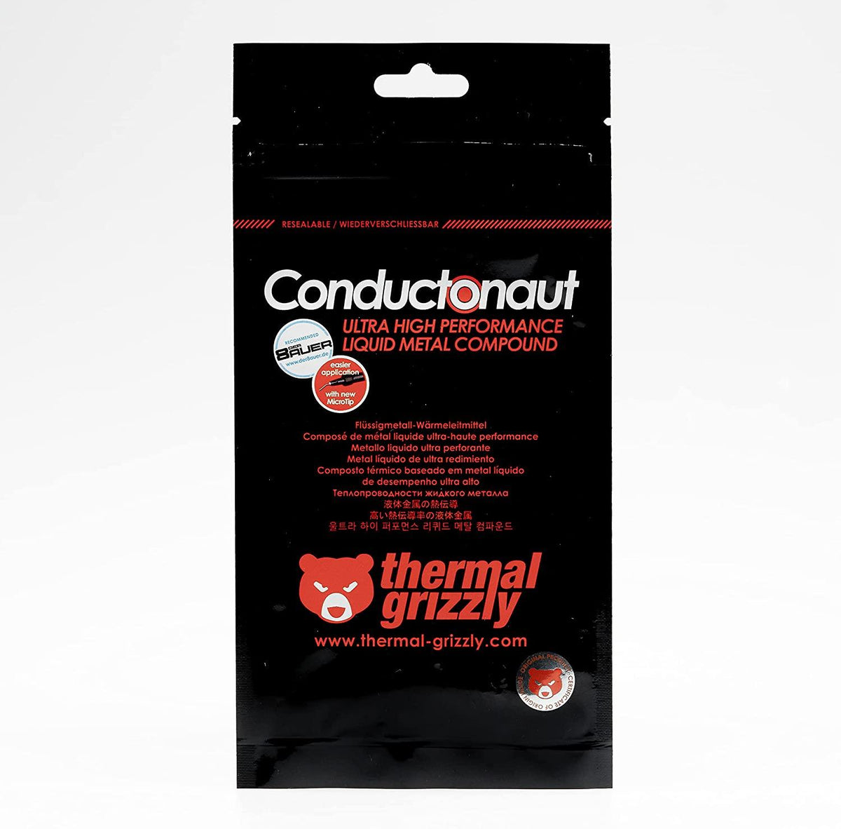 Thermal Grizzly Conductonaut Ultra High Performance Liquid Metal Compound 5G (TG-C-005-R) - DataBlitz