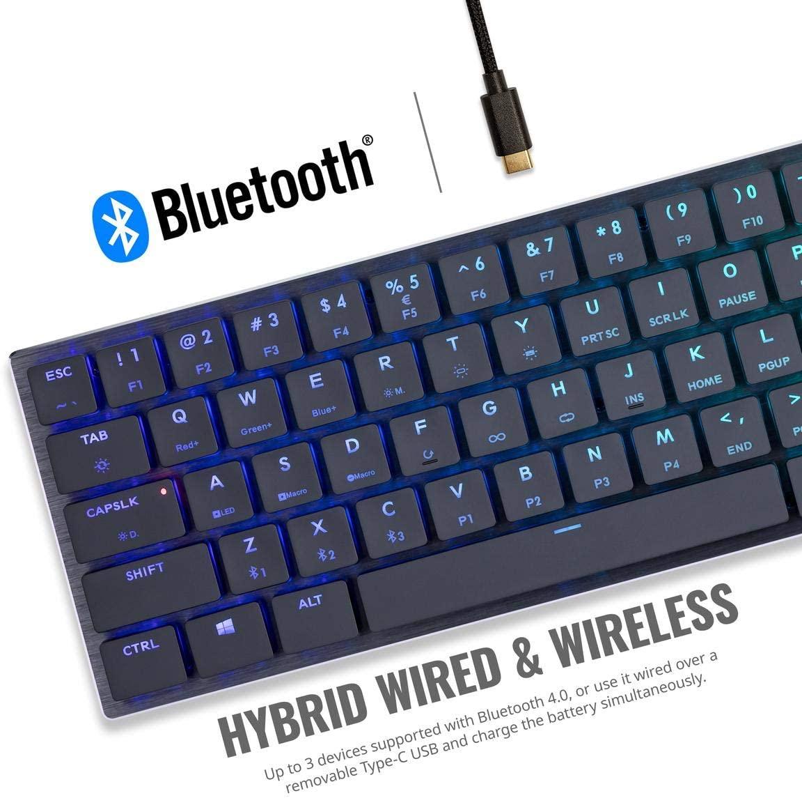 COOLER MASTER SK621 MECHANICAL WIRELESS KEYBOARD (CHERRY MX LOW PROFILE RGB RED LINEAR) - DataBlitz