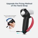 KIWI DESIGN Top Version Controller Grips Cover Compatible With Oculus Quest 2 (Black + Red & Blue) (KW-Q1PRO-3-BKRBU-1-US) - DataBlitz