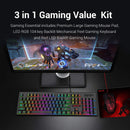 REDRAGON GAMING ESSENTIALS 3 IN 1 SET (KEYBOARD/MOUSE/MOUSEPAD) (S107) - DataBlitz