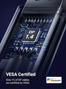 UGREEN DP 1.4 Male To Male Plastic Case Braided Cable 2M (DP114/80392) - DataBlitz