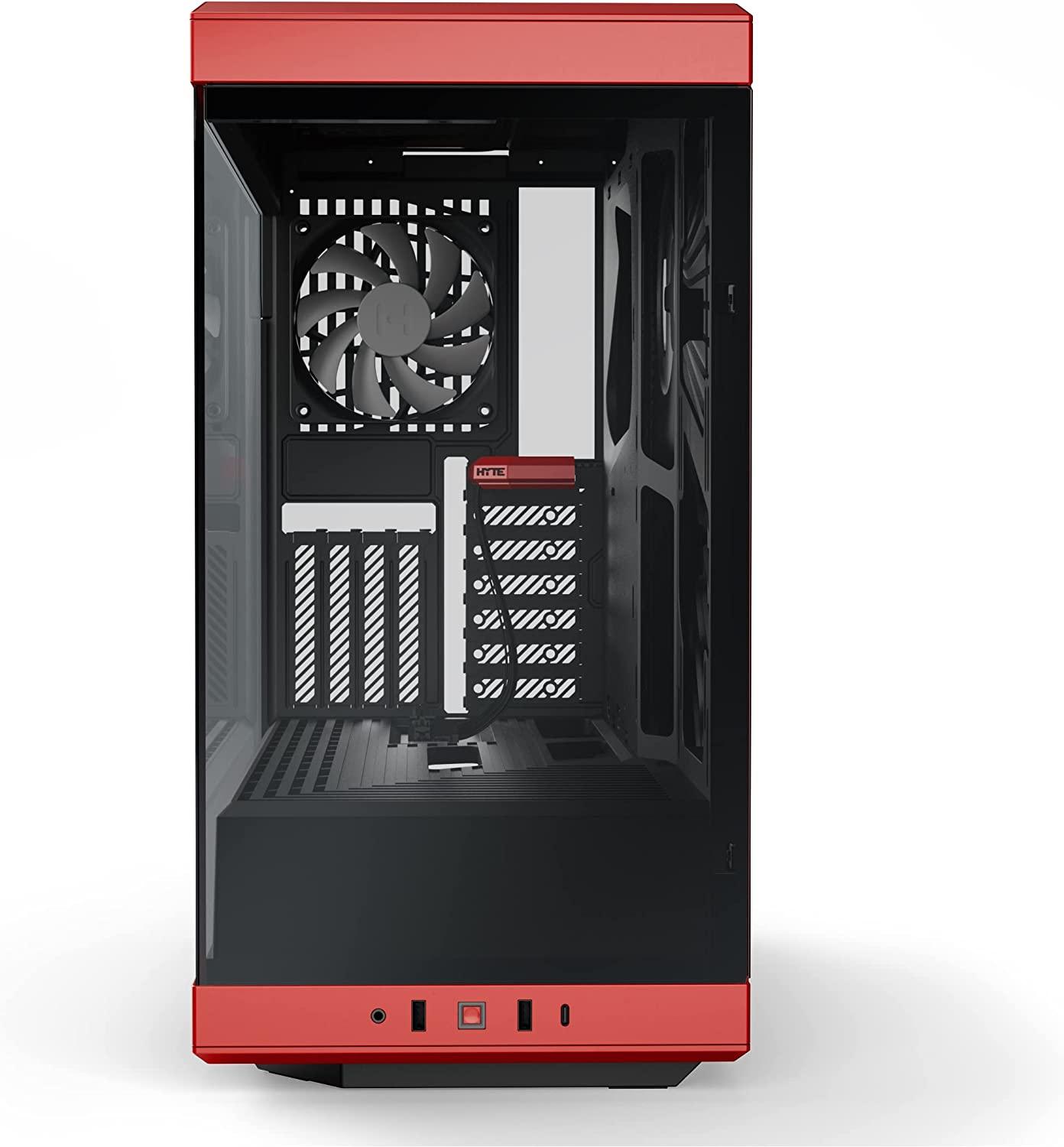 Hyte Y40 Mid-Tower ATX S-Tier Aesthetic Case (Black/Red) (CS-HYTE-Y40-BR)
