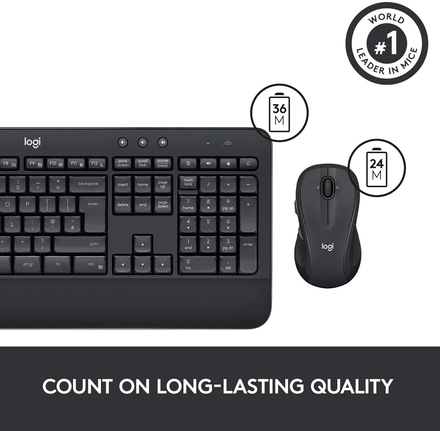 LOGITECH MK545 ADVANCED WIRELESS KEYBOARD AND MOUSE COMBO - DataBlitz