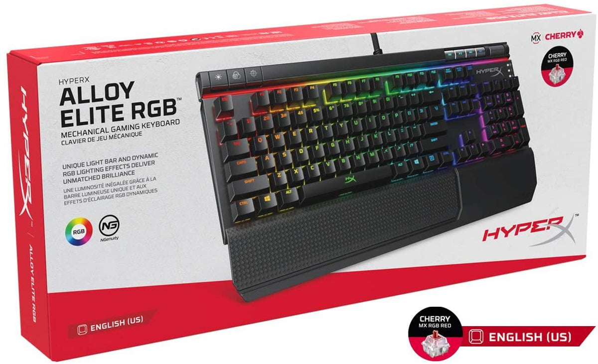 HYPERX ALLOY ELITE RGB MECHANICAL GAMING KEYBOARD (RED SWITCH) - DataBlitz