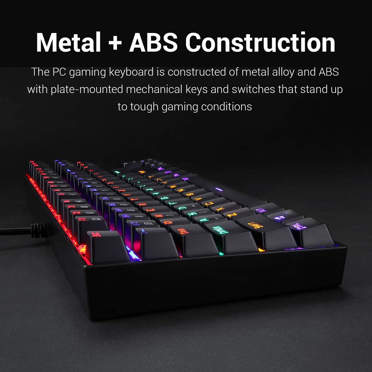 REDRAGON KUMARA RGB MECHANICAL GAMING KEYBOARD (K552RGB-2) (BLUE) - DataBlitz