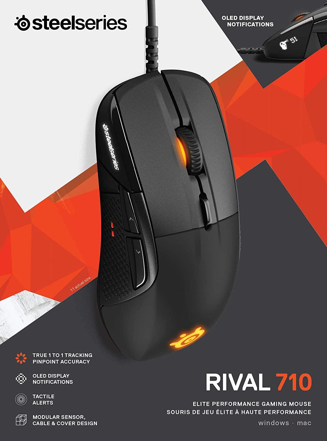 STEELSERIES RIVAL 710 ELITE PERFORMANCE GAMING MOUSE (PN62334) - DataBlitz