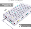 REDRAGON DRACONIC WIRELESS RGB MECHANICAL KEYBOARD (WHITE) (DUST-PROOF BROWN) (K530W-RGB) - DataBlitz