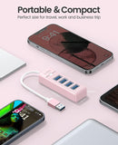 Orico 4-Port USB 3.0 Hub (Pink) (PW4U-U3-015-PK-EP) - DataBlitz