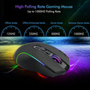 E-Yooso X-11 RGB Ergonomic Wireless Gaming Mouse (Black) - DataBlitz