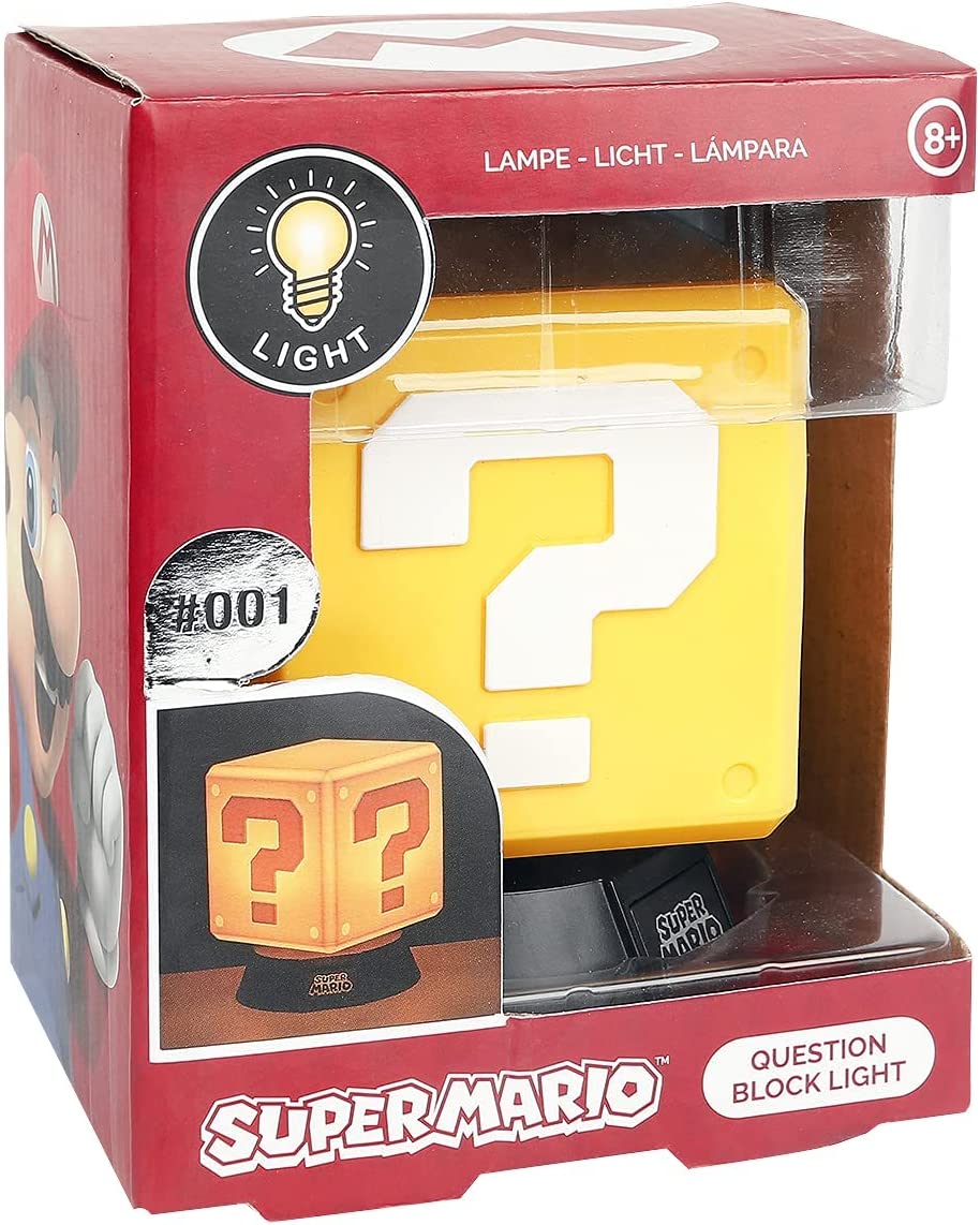 Paladone Super Mario Bros. Question Block 3D Light V3 (#001) (PP4372NNV3)