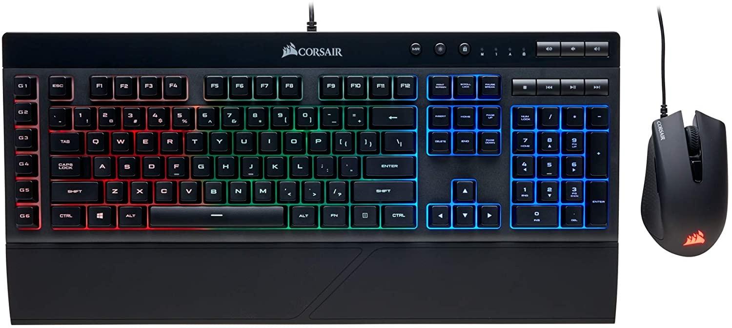 CORSAIR GAMING K55 + HARPOON RGB GAMING KEYBOARD & MOUSE COMBO (BLACK) - DataBlitz
