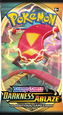 POKEMON TRADING CARD GAME SS3 SWORD & SHIELD DARKNESS ABLAZE BOOSTERS (ONE RANDOM BOOSTER PACK OR SLEEVED) - DataBlitz