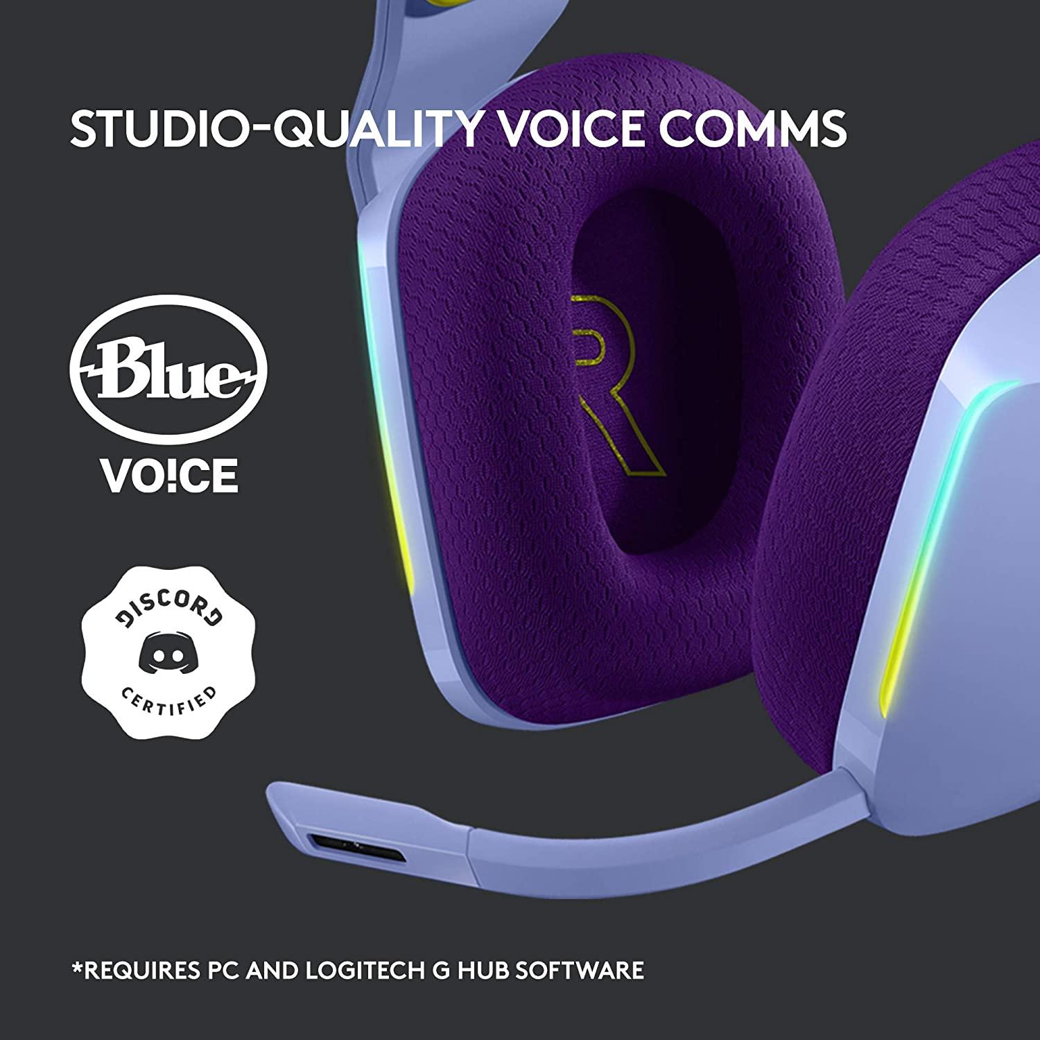 LOGITECH G733 LIGHTSPEED WIRELESS RGB GAMING HEADSET (LILAC) - DataBlitz
