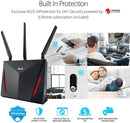 ASUS RT-AC86U WIRELESS-AC2900 DUAL-BAND GAMING ROUTER - DataBlitz